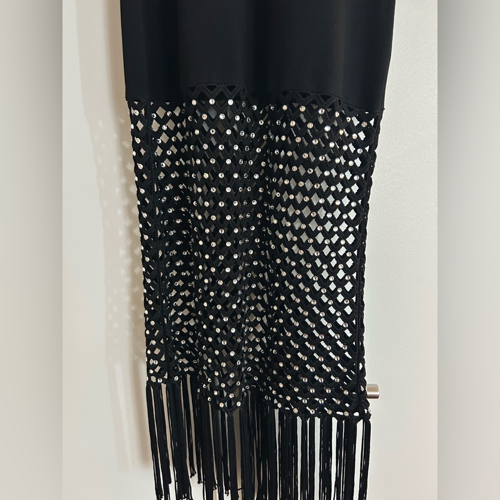 Sandro Elegant Black Knit Dress FR 38 / US M - Picture 6 of 8